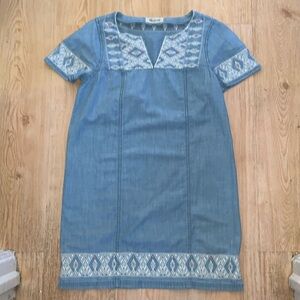 Madewell Embroidered Shift Dress